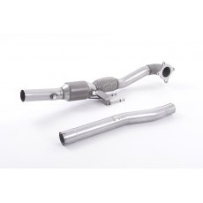 Milltek Cast Downpipe with HJS High Flow Sports Cat for Seat Leon FR 2.0 T FSI 200-211PS