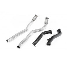 Milltek Large-bore Downpipes and Cat Bypass Pipes for Audi RS6 C7 4.0 TFSI biturbo quattro inc Performance Edition
