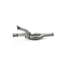 Akrapovic Downpipe / Link pipe set (SS) for stock turbochargers for Nissan GT-R - 2008 - 2020