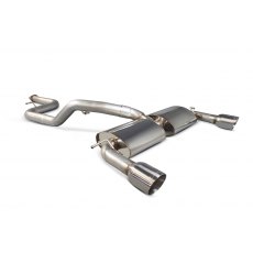 Scorpion 76mm / 3 inch Non-resonated cat-back system for Ford Focus MK2 ST 225 2.5 Turbo 2006 - 2011 Daytona tail pipe