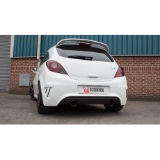 Scorpion Non-resonated cat-back system for Vauxhall Corsa D VXR/Nurburgring 2007 - 2013 Daytona tail pipe