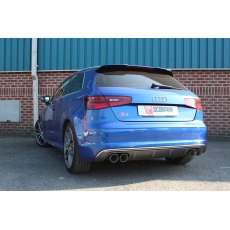 Scorpion Resonated cat-back system with electronic valves for Audi S3 2.0T 8V 3 Door & Sportback 2013 - 2016 Daytona tail pipe