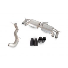 Scorpion Non-resonated cat-back system with no valves for Volkswagen Golf MK7 R 2014 - 2016 Daytona tail pipe black ceramic