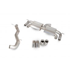 Scorpion Non-resonated cat-back system with no valves for Volkswagen Golf MK7 R 2014 - 2016 Monaco (quad) tail pipe