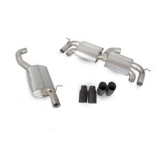 Scorpion Resonated cat-back system with no valves for Volkswagen Golf MK7 R 2014 - 2016 Daytona tail pipe black ceramic