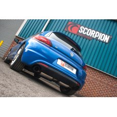 Scorpion Non-resonated cat-back system for Volkswagen Scirocco R 2009 - 2017 Daytona tail pipe black ceramic