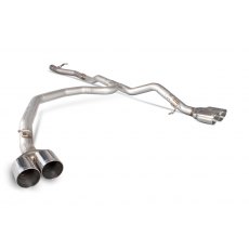 Scorpion Non-resonated cat/DPF-back system for Volkswagen Transporter T5 & Caravelle SWB & LWB Daytona (twin) tail pipe