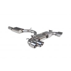 Scorpion Resonated cat/gpf back system & electronic valves for Audi S3 8Y Sportback 2020 - 2021 Daytona tail pipe