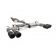 Scorpion Resonated cat/gpf-back system & electronic valves for Audi S3 Saloon 8V (2013 - 2020) Ascari tailpipe