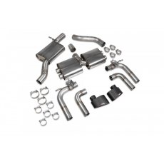 Scorpion Resonated cat/gpf-back system & electronic valves for Audi S3 Saloon 8V (2013 - 2020) Ascari EVO tailpipe