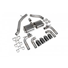 Scorpion Non-resonated cat/gpf-back system with valves for Audi S3 Saloon 8V (2013 - 2020) Ascari tailpipe