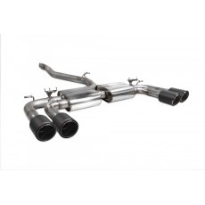 Scorpion Non-resonated cat/gpf-back system with valves for Audi S3 Saloon 8V (2013 - 2020) Ascari tailpipe