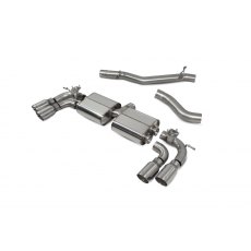 Scorpion Non-resonated cat/gpf-back system with valves for Audi S3 3-Door/Sportback 8V (2013 - 2020) Daytona tailpipe