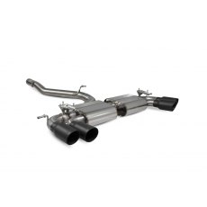 Scorpion Non-resonated cat/gpf-back system with valves for Audi S3 3-Door/Sportback 8V (2013 - 2020) Daytona tailpipe in black ceramic