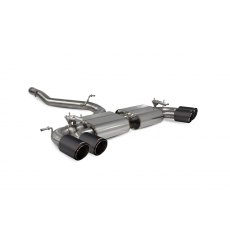 Scorpion Non-resonated cat/gpf-back system with valves for Audi S3 3-Door/Sportback 8V (2013 - 2020) Ascari tailpipe