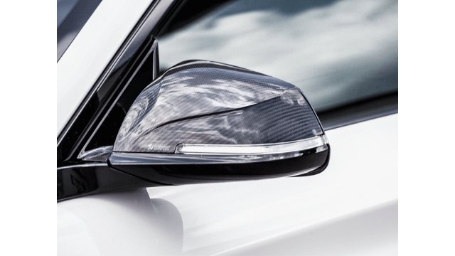 Carbon Fiber Mirror Cap Set - High Gloss for BMW M2 (F87) - 2016 - 2017