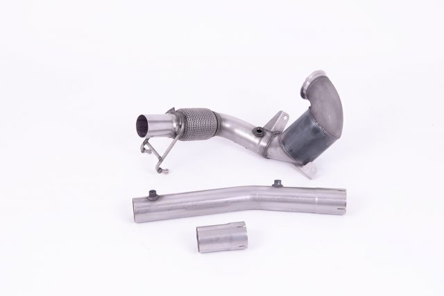 Milltek  Milltek Cast Downpipe with HJS High Flow Sports Cat for Volkswagen Polo GTI 2.0 TSI (AW 5 Door) - GPF/OPF Models Only