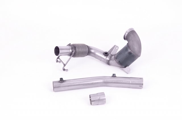 Milltek  Milltek Cast Downpipe with HJS High Flow Sports Cat for Volkswagen Polo GTI 2.0 TSI (AW 5 Door) - GPF/OPF Models Only