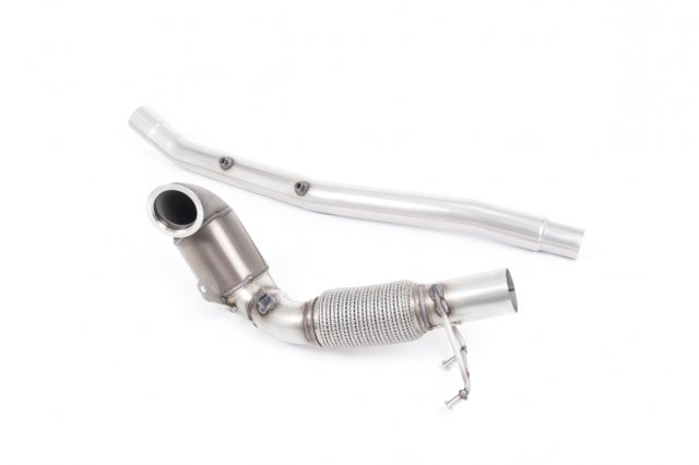Milltek  Milltek Large Bore Downpipe and Hi-Flow Sports Cat for Audi S3 2.0 TFSI quattro 3-Door 8V.2 (GPF Equipped Models Only)