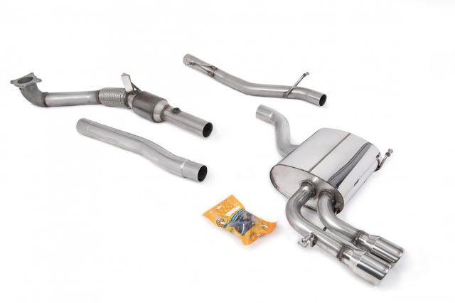 Milltek  Milltek Turbo-back including Hi-Flow Sports Cat for Audi A3 2.0T FSI quattro 5 door SportBack