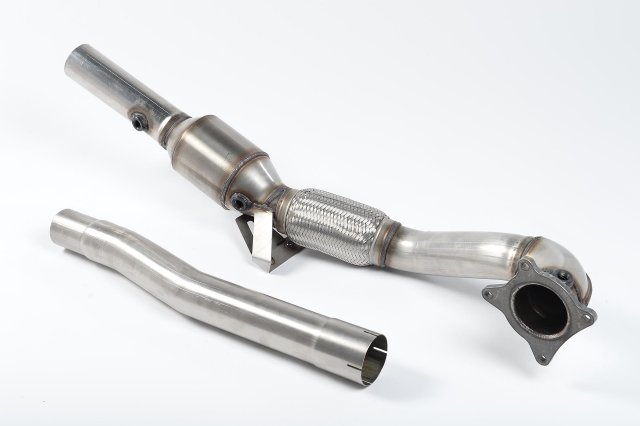 Cast Downpipe with HJS High Flow Sports Cat for Audi TT Mk2 TTS quattro