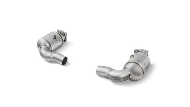 Link Pipe Set w Cat (SS) for Porsche 911 Turbo / Turbo S (991.2) - 2016 - 2019