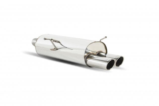 Rear silencer only for BMW E46 320/325/330 2000 - 2006 Monaco (twin) tail pipe polished