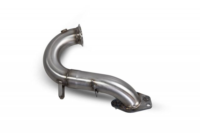 De-cat downpipe for Renault Megane RS280 (Non GPF) 2018 - 2018 tail pipe polished