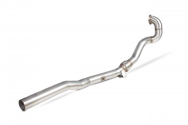 De-cat downpipe for Audi S1 2.0 TFSi Quattro 2014 - 2018 tail pipe polished