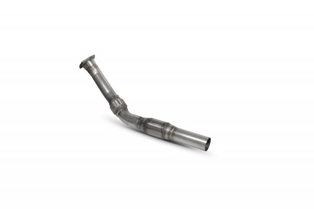 Downpipe with a high flow sports catalyst for Volkswagen Golf Mk4 Gti 1.8t 1998 - 2006 tail pipe polished