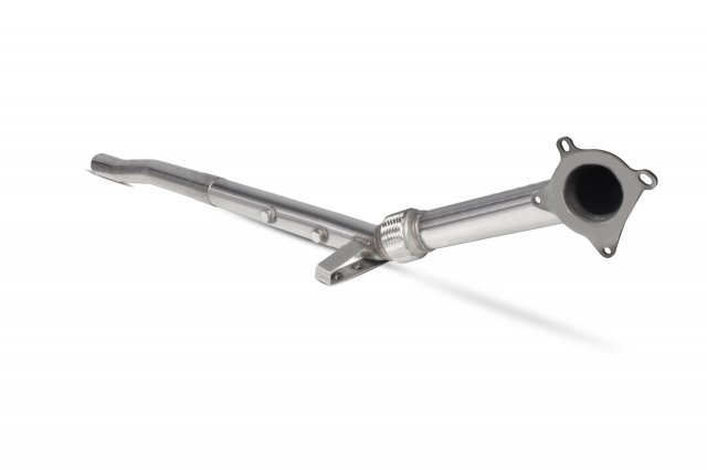 De-cat downpipe for Audi S3 8P 2006 - 2012 tail pipe polished