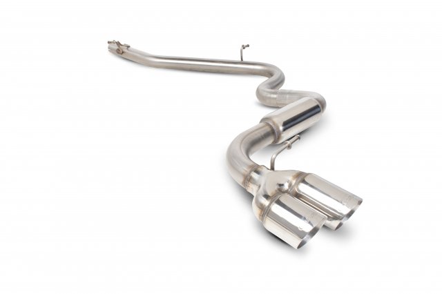 Cat-back System for Audi TT Mk2 2.0 Tdi Quattro (Not Cabriolet) Non GPF Model Only 2009 - 2014 STW (twin) tail pipe polished