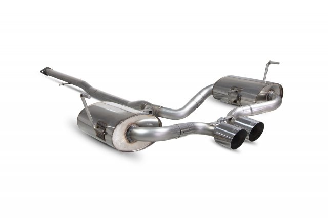 Non-resonated cat-back system for Mini Cooper S R52/R53 2002 - 2006 STW tail pipe