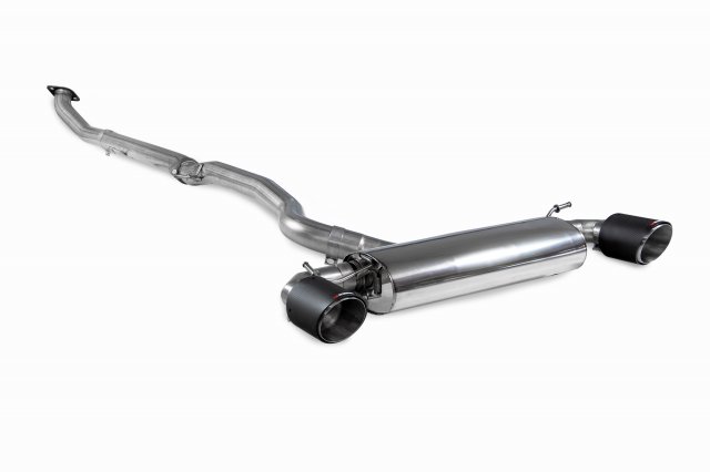 Non-resonated GPF back system for Toyota Yaris GR / GR Circuit 2020 - 2021 Ascari tail pipe