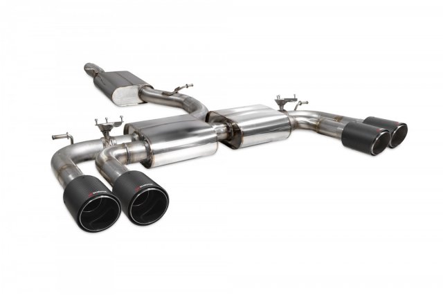 Scorpion  Scorpion Resonated cat/gpf-back system & electronic valves for Audi S3 Saloon 8V (2013 - 2020) Ascari tailpipe