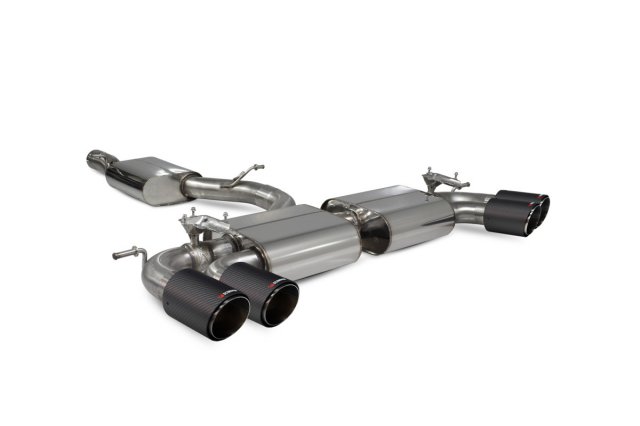 Scorpion  Scorpion Resonated cat/gpf-back system with valves for Audi S3 3-Door/Sportback 8V (2013 - 2020) Ascari tailpipe