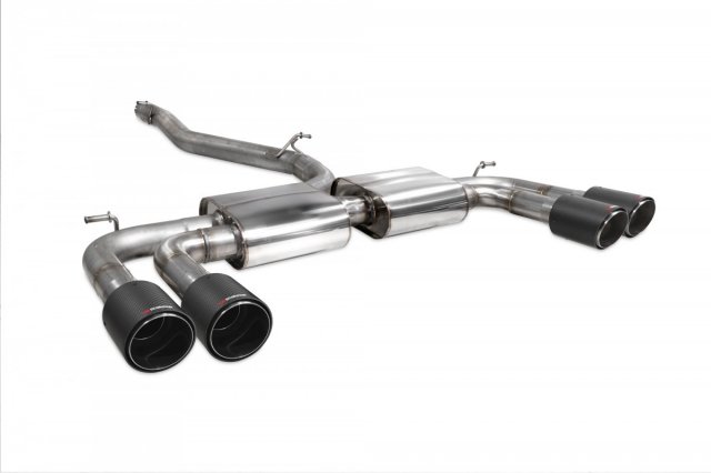 Scorpion  Scorpion Non-resonated cat/gpf-back system without valves for Audi S3 Saloon 8V (2013 - 2020) Ascari tailpipe