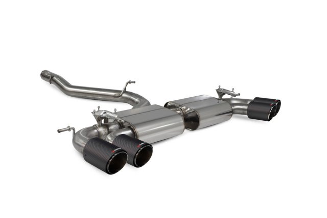 Scorpion  Scorpion Non-resonated cat/gpf-back system with valves for Audi S3 3-Door/Sportback 8V (2013 - 2020) Ascari tailpipe