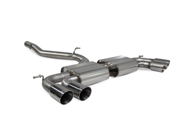 Scorpion  Scorpion Non-resonated cat/gpf-back system without valves for Audi S3 3-Door/Sportback 8V (2013 - 2020) Daytona tailpipe