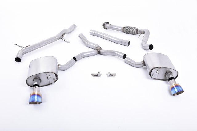 Cat-back for Audi A4 2.0 TFSI B9 Quattro Saloon & Avant (Non OPF/GPF Models & Without Brace Bars)