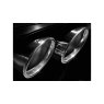 Tail pipe set (Titanium) for Porsche Cayenne Turbo (958) - 2010 - 2014