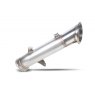 De-cat downpipe for BMW M135i 2013 - 2015 tail pipe polished