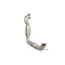 Downpipe with high flow sports catalyst for Ford Fiesta Ecoboost 1.0T 100,125 & 140 PS 2013 - 2017 tail pipe polished
