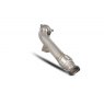 De-cat downpipe for Ford Fiesta ST 180 2013 - 2017 tail pipe polished
