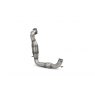 Downpipe with high flow sports catalyst for Ford Fiesta ST-Line 1.0T Non GPF Model Only 2017 - 2019 tail pipe polished