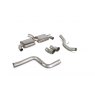 Non-resonated cat-back system for Ford Focus MK2 RS 2009 - 2011 Daytona tail pipe polished