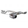 Non-resonated cat-back system for Ford Focus MK2 RS 2009 - 2011 Daytona tail pipe black ceramic