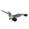 Cat-back system with electronic valve for Ford Focus MK3 RS Non GPF Model Only 2016 - 2019 Indy tail pipe black ceramic