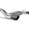 Cat-back system with no valves for Ford Focus MK3 RS Non GPF Model Only 2016 - 2019 Daytona tail pipe black ceramic