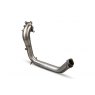 De-cat downpipe for Honda Civic Type R FK2 (LHD) 2015 - 2017 tail pipe polished